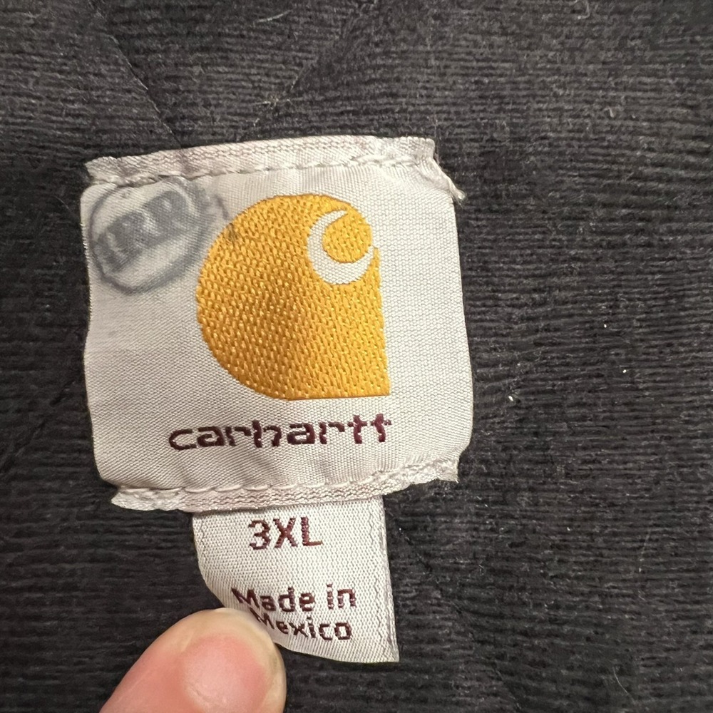Carhartt J130 DKB brown hooded work wear jacket 3XL - Picture 7 of 8